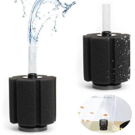 BUNTHAUS 2 pièces Filtre Maille Protection, Filtre à éponge Filtre à air d'aquarium, Filtre à éponge biochimique pour Aquarium, réservoir de Poissons
