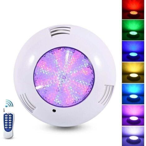 Piscine LED . 35W Lampe Piscine extra-plats RGB Dimmable Multicolore Changement LED Submersible avec Télécommande.Angle de faisceau 140°.IP68 étanche.12V AC (1/4)