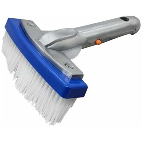 Brosse de piscine de 14 cm - Mini brosse de nettoyage de piscine - Pour les taches tenaces, les marches, les échelles, le périmètre de piscine et les allées (1/4)