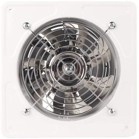 6" Ventilateur Extracteur D'air Diamètre du Trou de Perçage 150mm Extracteur D'air 40W Ventilateur D'extraction Mural Pour Cuisine Salle de Bain(White) (1/4)