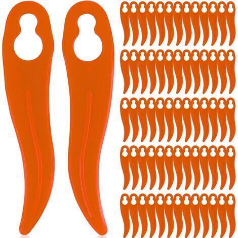 Lot de 120 lames de rechange en plastique pour coupe-bordure Einhell et Bosch - Compatibles avec les coupe-bordures sans fil (1/3)