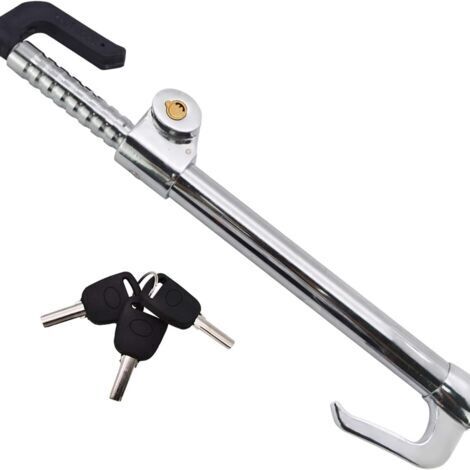 Verrou à anneau coudé à 90° en acier inoxydable 304, adapté aux portes coulissantes, pêne dormant, 44 x 19 mm, lot de 2 (1/5)