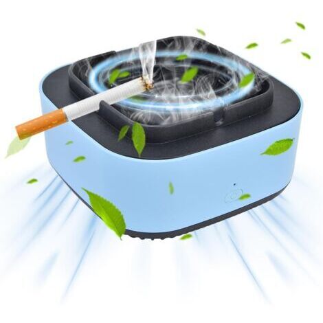 BUNTHAUS Cendrier Sans Fumée,Cendrier Purificateur, Aspiration Ionique Négative Enveloppante à 360 Degrés, Fonction de Minuterie d'arrêt Automatique, pour Maison
