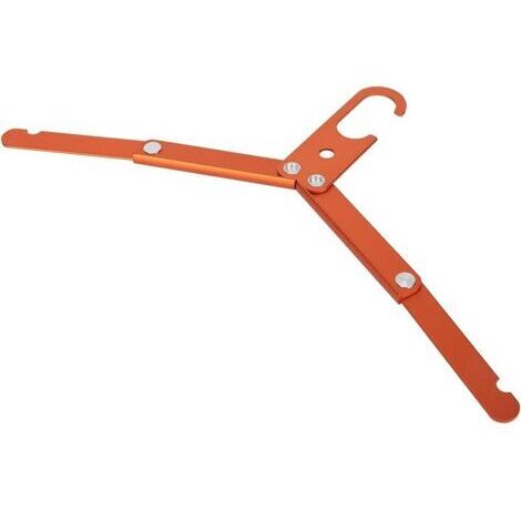 BUNTHAUS (Orange) Cintre de Voyage Porte VêTements Pliants en Alliage D'Aluminium pour Le Camping en Plein Air (1/5)