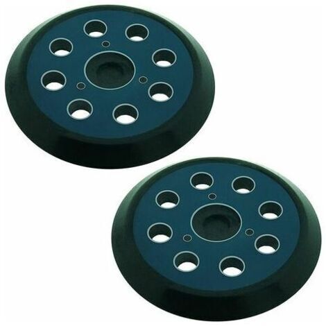 BUNTHAUS Abrasifs Pour Ponceuse Orbitale 125 mm 2 Lot de 2 patins8 trousCompatible avec Makita M9204 BO5030 BO5031 DBO180Z BO8041 DBO180RMJ BO5041 BO5010 BO50111 BO5012 (1/3)