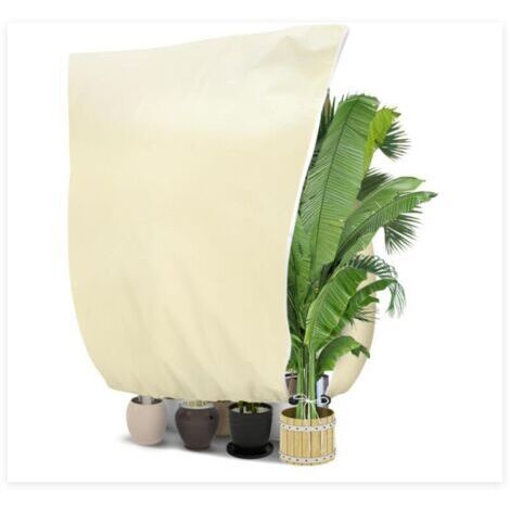 BUNTHAUS (240 x 200cm) Housses de Protection pour Plantes, 80 g/㎡ Sac de Protection pour Plantes avec Fermeture éclair et Cordon de Serrage Protection Contre Le Gel Contre Les la Neige (1/5)