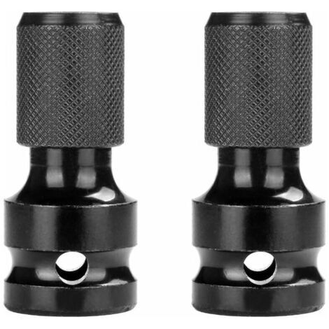 BUNTHAUS 2 Pieces Adaptateurs De Douille 1/2\" Carré À 1/4\" Hexagonal Embout Visseuse A Choc Convertisseur Pour Mandrin À Libération Rapide Pour Clé À Cliquet À Impact Et Douille De PorteEmbout Acces (1/5)