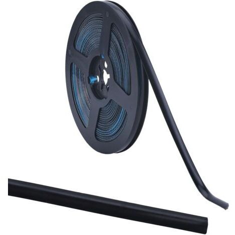 BUNTHAUS 6mx8mm Bande de Calfeutrage Autocollante Noire pour Coin de Salle de Bain Carrelage en Céramique Bande de Calfeutrage Bandes de Garniture Ruban D'Étanchéité Décoratif pour Poêle Évier