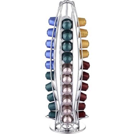 BUNTHAUS Porte capsules de café (40 x capsules) Porte capsules de café classique Support rotatif (1/5)