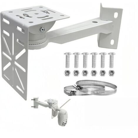 Support Polyvalent d'angle pour Caméra Extérieure, Idéal pour Une Surveillance Efficace en Extérieur