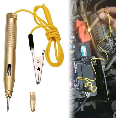 BUNTHAUS 6 V/12 V/24 V Testeur pour Voiture Circuit testeur Stylo, Testeur pour Voiture, Stylo testeur de tension, Testeur De Circuit, Testeur Electrique Light Circuit Teste, pour voiture et camion