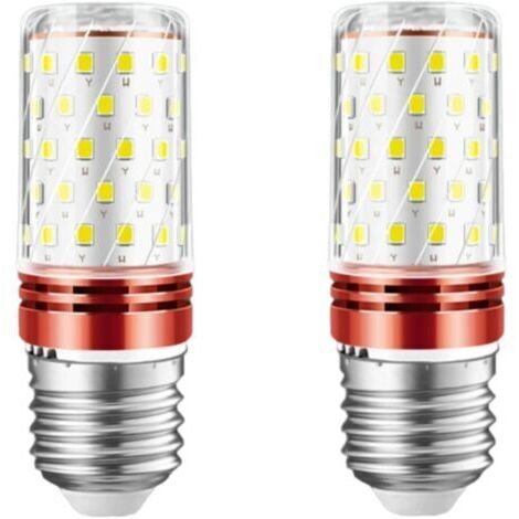 BUNTHAUS Lot de 2 E27 12W ampoules LED, 28 x 82mm, 1320 lumens, ampoules de maïs filetées, 60 ampoules LED, 3000k lumière chaude, non dimmable, 【Classe d'efficacité énergétique E】 (1/5)