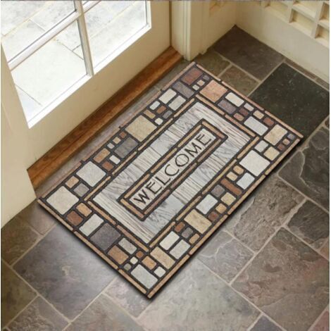 BUNTHAUS 40x60cm Paillasson Intérieur , Tapis Entrée Intérieur, Tapis d'entrée Antidérapant et Absorbant, Résistant, Lavable, Tapis Entree pour Porte pour Porte, Couloir, et Balcon (1/5)