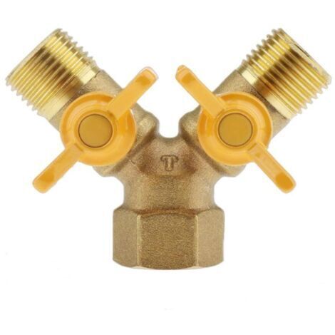 BUNTHAUS Adaptateur De Connexion Rapide De Raccord En T Pour Réservoir De Propane De 1/2 Pouce Avec Raccord De Soupape à Trois Voies Pour Cuisinière à Gaz, Bar (1/5)