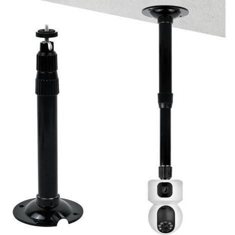 BUNTHAUS Support Montage Extensible Caméra Sécurité CCTV, Support Camera d'angle Surveillance Exterieur, Télescopique Réglable de 20 à 40cm, Montage Mural et Montage au Plafond, pour Cameras VidéOsurv (1/5)