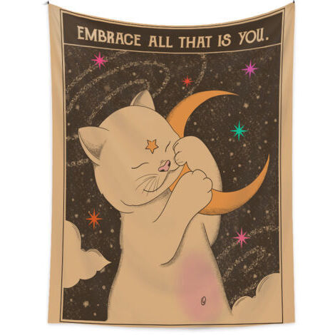 BUNTHAUS 150x200cm Tapisserie de fond Chat Chats, Tapisserie décorative, Tapisserie de style mignon, Toile de fond (1/5)