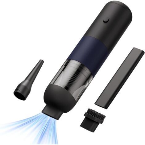 BUNTHAUS Aspirateur pour Voiture Nettoyage rechargeable à faible bruit Aspirateur à main sans fil pour nettoyage Idéal pour Poils d'Animaux, Aérations, Bureaux, Maison, Meubles, Claviers, Fentes (1/5)