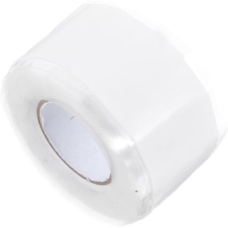 BUNTHAUS 2 Rouleau Ruban Adhésif Étanche pour Tuyaux 2,5 Cm X 3 M, Ruban de Réparation Anti fuite en Silicone Blanc, pour Réparation de Fuites D’eau Plomberie (1/5)