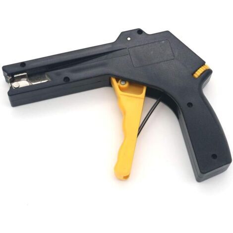 BUNTHAUS 2 en 1 Nylon Plastique Câble Fixation et Coupe Gun Heavy Duty Cable Tie Gun pour Nylon Attaches Fixation et Outil de Coupe (1/4)