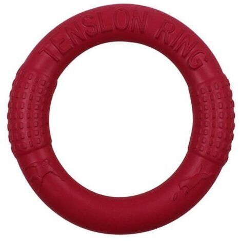 BUNTHAUS Anneau d'entraînement pour chien pour outil de laisse flottante de salle de sport en plein air et outil de jeu interactif Frisbee, anneau d'entraînement flottant Eva(rouge)