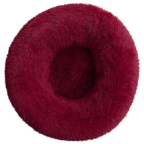 BUNTHAUS Lit pour Chat, Coussin Moelleux, Doux Lavable pour Chats Chiens (Bourgogne, 50 cm), Ensoleillé