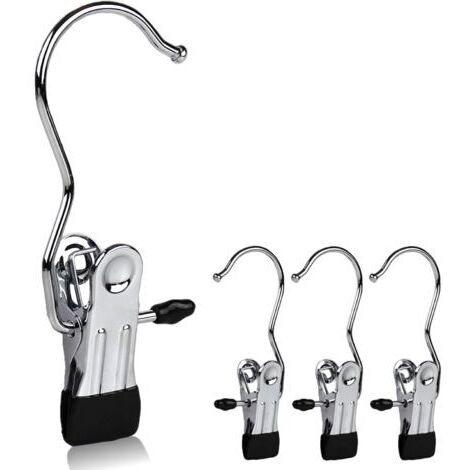 BUNTHAUS 20 cintres en métal, écharpe à clip unique, ceinture, gant, cintre pour vêtements de chaussures - Choisissez la quantité par The Hanger Store (1/4)
