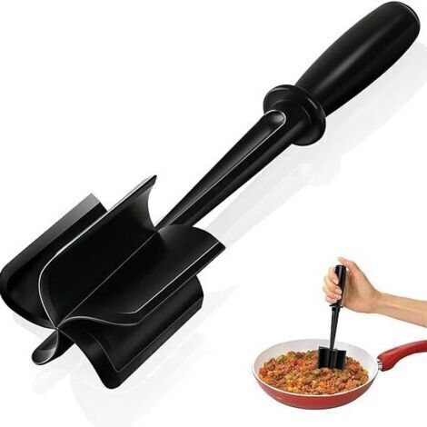 BUNTHAUS Hachoir à viande, ustensile de hachoir à hamburger, nylon professionnel résistant à la chaleur, presse-purée et broyeur de viande, bœuf haché et dinde – Hachoir antiadhésif pour outil de cui (1/5)
