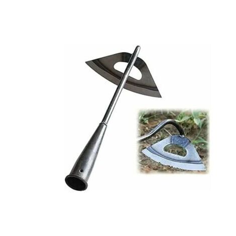 BUNTHAUS Jardin Hoe - Houe creuse tout en acier durci pour désherber à long manche, outils de désherbage de jardin, désherbage et ameublissement du sol faciles, outil de jardin houe, outils à main dur (1/5)