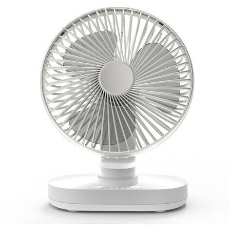 BUNTHAUS Ventilateur de table silencieux 16,5 cm – Auto oscillant 4 vitesses – Batterie 4000 mAh – Autonomie jusqu'à 20 heures – Design moderne (1/5)