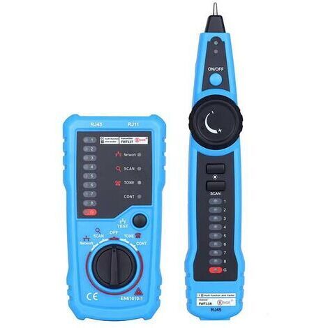 BUNTHAUS Testeur de Câble Réseau, Détecteur de Ligne RJ11 RJ45, Traqueur de Fil Multifonction avec Sonde, Collation de Maintenance de Câble Réseau Ethernet LAN, Test de Ligne Téléphonique (1/5)