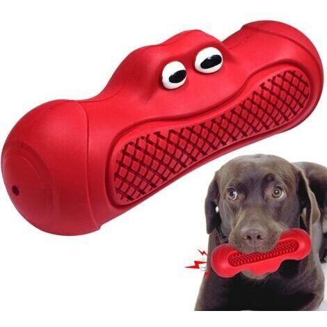 BUNTHAUS Jouet Chien Indestructible Gros Chien,Jouets à MâCher pour Chiens,Jouet Presque Indestructible en Caoutchou Brosse à Dent pour Moyenne Grande Animal De Compagnie