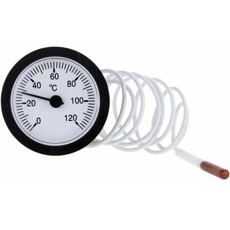 BUNTHAUS 6cm Barbecue Extérieur Grill Fumoir Thermomètre en Acier Inoxydable, Fumeur de Barbecue Jauge de température, pièces de Rechange de Gril pour la Cuisson du Barbecue
