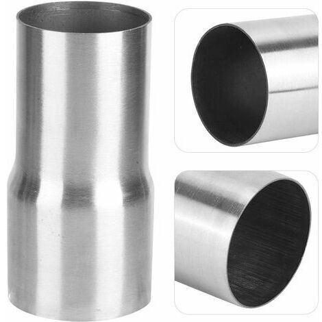 BUNTHAUS Adaptateur de tuyau d'échappement, 57-63MM Adaptateur de tuyau d'échappement , pièce modifiée d'adaptateur de Tube de connecteur de tuyau d'échappement universel en acier inoxydable,pièce mod (1/5)