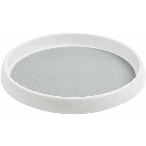 BUNTHAUS Plateau Tournant Epices Rangement, Etagere a Epices Plateau Pivotant en Plastique,Tourniquet a Epices pour Le Placard Cuisine, 24.5 cm x 3.5 cm (1/5)