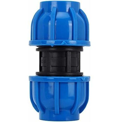 BUNTHAUS 4Pcs PE Connecteur Droit En Plastique 32mm à 32mm Adaptateur De Tuyau D'eau Raccord Droit Raccord De Tuyau D'Eau Tube Raccords (1/5)