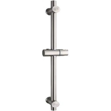 Barre de douche en acier inoxydable 304 – Hauteur réglable 660 mm – Rotation 360° – Finition brossée résistante à la corrosion (1/5)