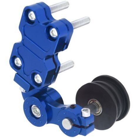 BUNTHAUS Tendeur de chaîne réglable pour moto, chopper et quad (bleu) (1/5)