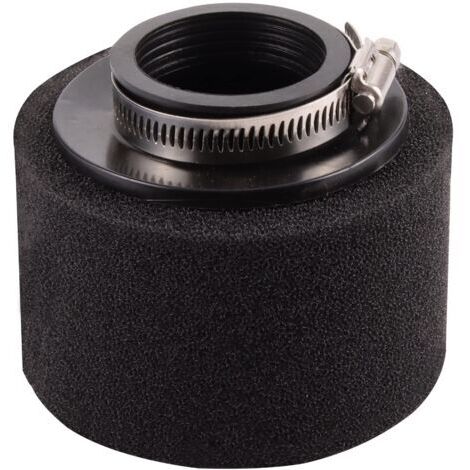 BUNTHAUS Filtre à air 48 mm à double mousse nettoyante, noir, à ouverture droite, de rechange pour motos 50cc, 70cc, 90cc, 110cc, 125cc et 150cc (1/5)