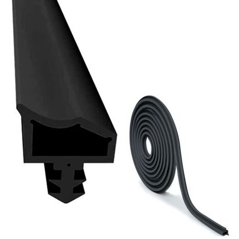 BUNTHAUS Aimoonsa – Joint de porte en PVC 15M – Largeur 4mm, profondeur 7mm, pliage 12mm – Réduction bruit et poussière – Installation facile