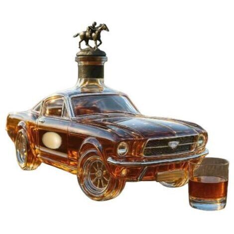 BUNTHAUS Carafe à whisky en forme de voiture en verre borosilicate