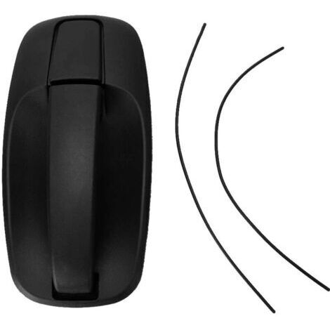 BUNTHAUS Poignée de porte intérieure poignée de porte intérieure arrière noire gauche droite universelle pour Renault Trafic 2001-2008, intérieure de voiture (1/5)