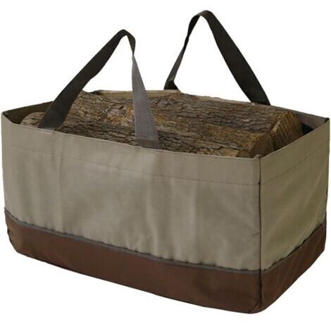 BUNTHAUS Sac de rangement extérieur imperméable pour bois de chauffage - Sac de transport de bûches pour bois de chauffage - Sac de rangement facile à transporter (1/5)