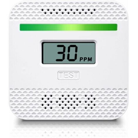 BUNTHAUS AIMOONSA Dtecteur de monoxyde de carbone, dtecteur de monoxyde de carbone portable avec affichage numrique LCD pour voyage la maison, alarme de monoxyde de carbone homologue