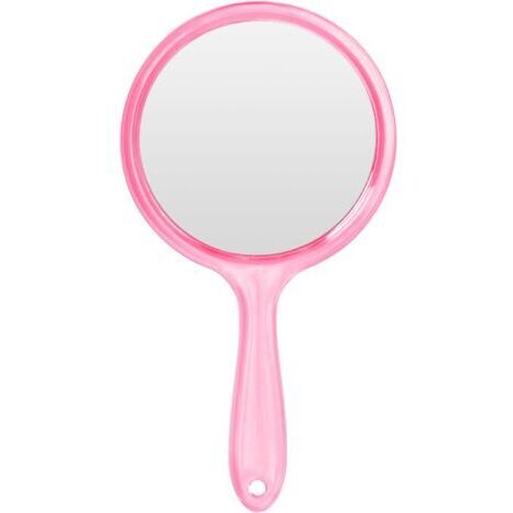 BUNTHAUS Miroir a Main, Miroir à Main avec Poignée, Miroir Coiffeur avec Poignée, Miroir Double Face Grossissant 1X/2X Miroir de Courtoisie Miroir de Courtoisie Forme Ronde, pour Maquillage Quotidien (1/4)