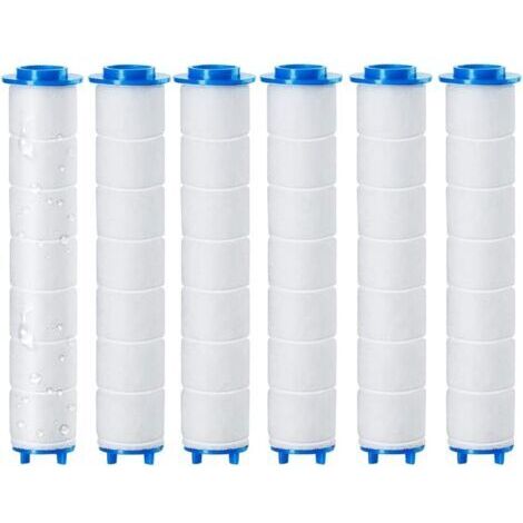 BUNTHAUS 6 pièces 9,5 x 2 cm Douchtte Filtre Remplaçable, Filtre douchette ​pour pommeau de douche de amovible, L'osmose Inverse, Chlore et le Fluorure et La Filtration Des Particules (9,5 x 2 cm) (1/4)
