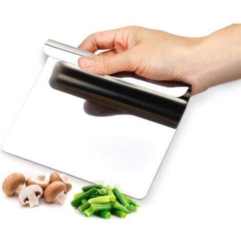 BUNTHAUS AIDE DE CUISINE MULTI-USAGE en acier inox 304 - ramasse légumes, ustensiles de cuisine inox, raclette legumes cuisine et grattoir à pate (1/4)