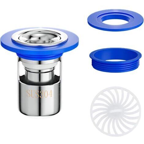 BUNTHAUS 1 Pièces Anti Odeur pour Sol de Douche, Siphon de Sol, Clapet Anti-Retour pour Évier de Douche, Drain de Plancher, 38mm