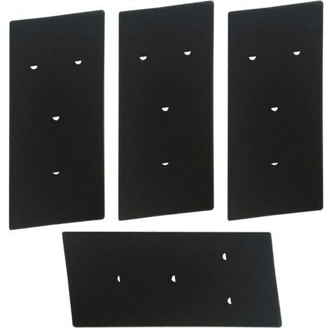 BUNTHAUS 4 Pièces Filtres pour Sèche-Linge Bauknecht Privileg Whirlpool HX 481010716911, Sèche-Linge à Pompe à Chaleur, Filtre éponge, Séchoir à Condensation, 230 x 115 x 14 mm (1/4)
