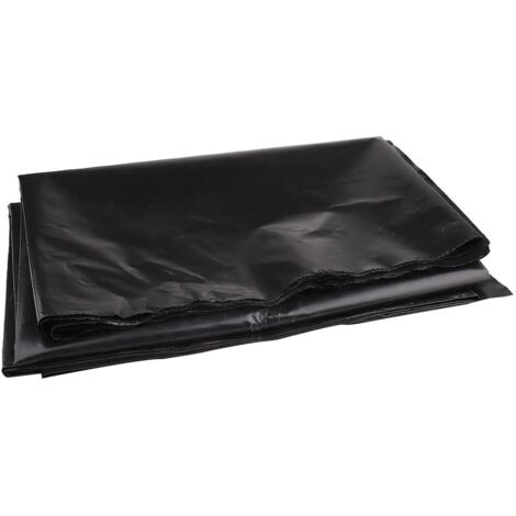 Bâche de bassin 3m x 3m bâche de bassin noire pour bassins à poissons, ruisseaux, fontaines et jardins d'eau (3 × 3 m)
