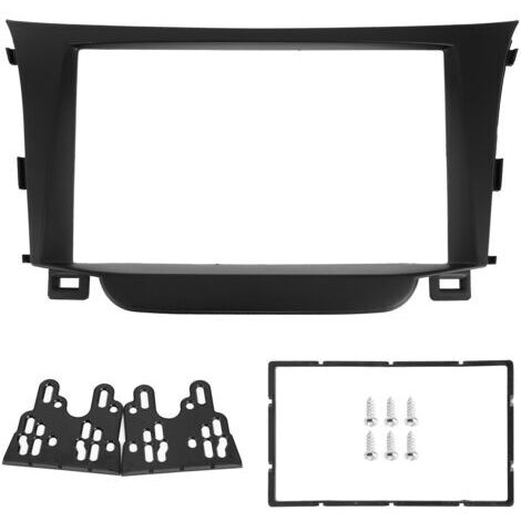 BUNTHAUS Cadre de panneau de Navigation Audio Fascia de contrôle central 2Din adapté pour Hyundai I30 2011